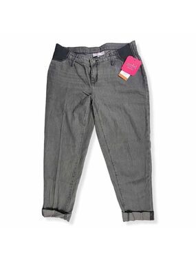 Isabel Maternity Black Boyfriend Jeans Size 6